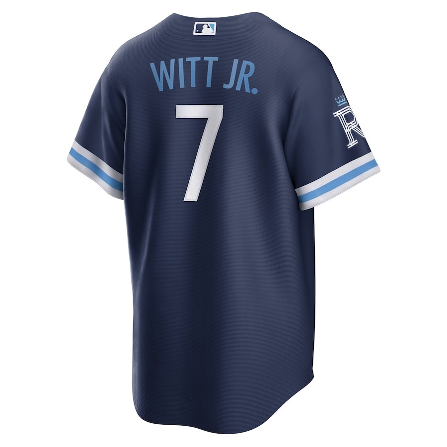 Men's Kansas City Royals Bobby Witt Jr. Nike Navy City Connect Replica Player Jersey - Ujersey