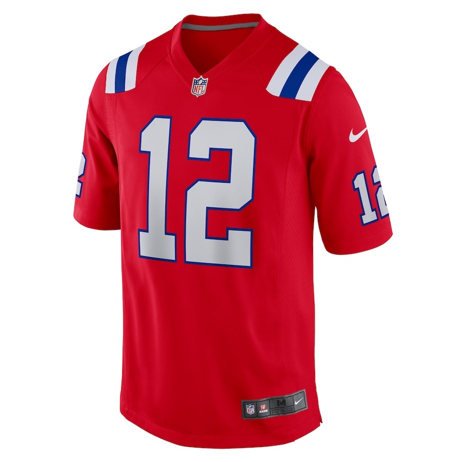 Men's New England Patriots Tom Brady Nike Red Retired Game Jersey - Ujersey