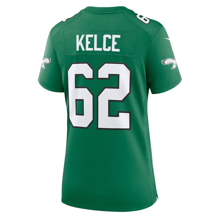 Women's Philadelphia Eagles Jason Kelce Nike Kelly Green Player Jersey - Ujersey