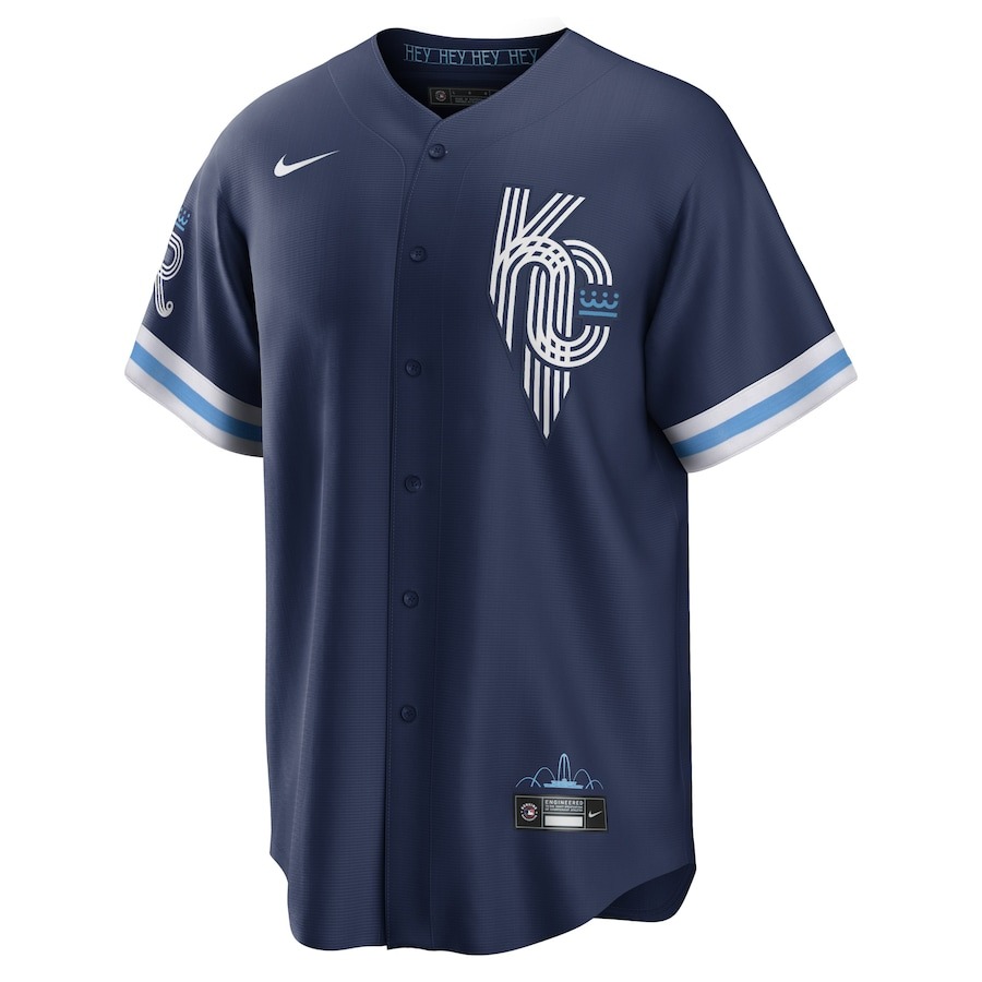 Men's Kansas City Royals Bobby Witt Jr. Nike Navy City Connect Replica Player Jersey - Ujersey