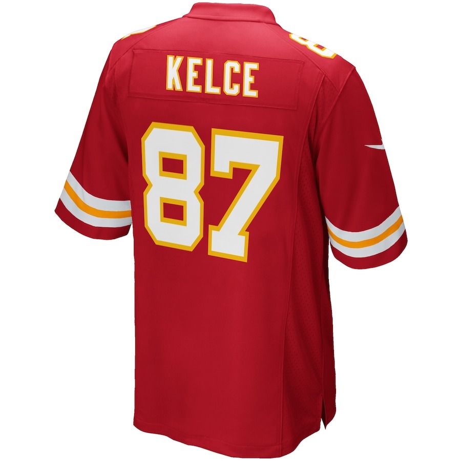Youth Kansas City Chiefs Travis Kelce Nike Red Game Jersey - Ujersey
