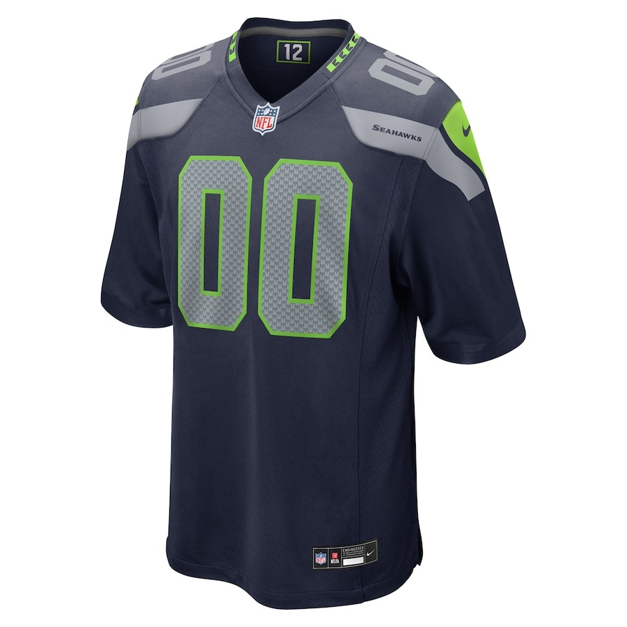 Men's Seattle Seahawks  Nike College Navy Custom Game Jersey - Ujersey