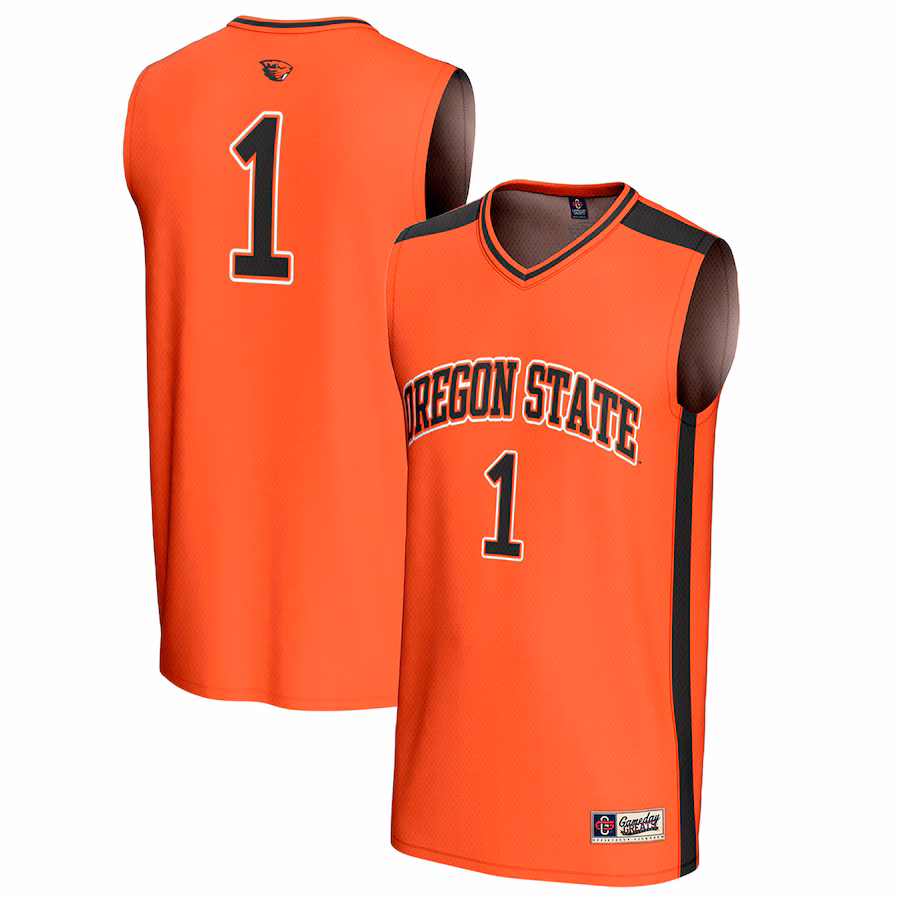 Unisex GameDay Greats #1 Orange Oregon State Beavers Lightweight Collegiate Basketball Fashion Jersey - Ujersey