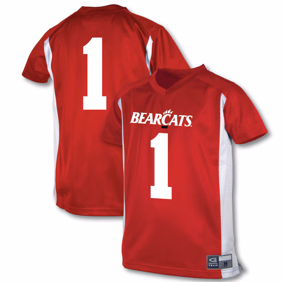 Youth Garb #1 Red Cincinnati Bearcats Football Jersey - Ujersey