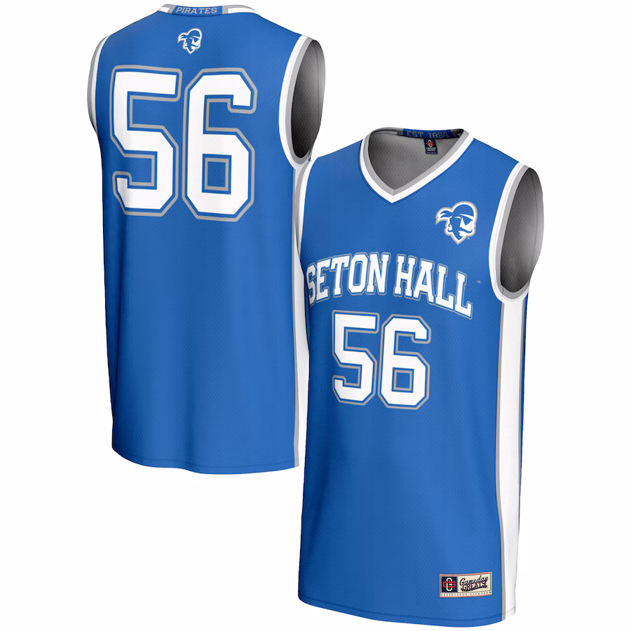 Unisex GameDay Greats #56 Blue Seton Hall Pirates Lightweight Basketball Jersey - Ujersey