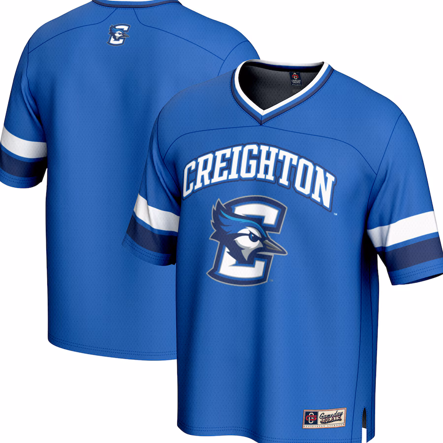 Men's GameDay Greats Blue Creighton Bluejays Spirit Football Jersey - Ujersey