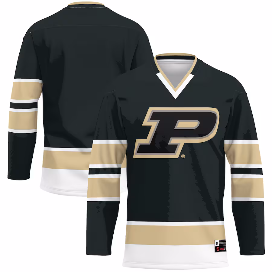 Men's GameDay Greats Gold Purdue Boilermakers Hockey Jersey - Ujersey