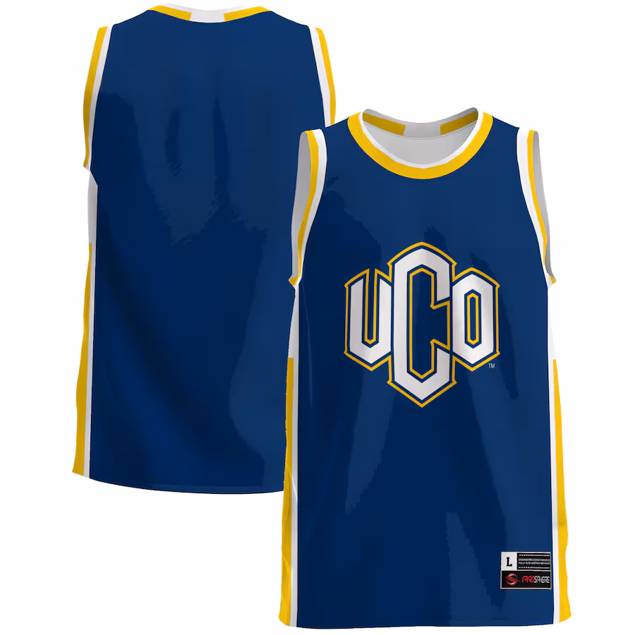 Men's GameDay Greats  Blue Central Oklahoma Bronchos  Lightweight Basketball Jersey - Ujersey