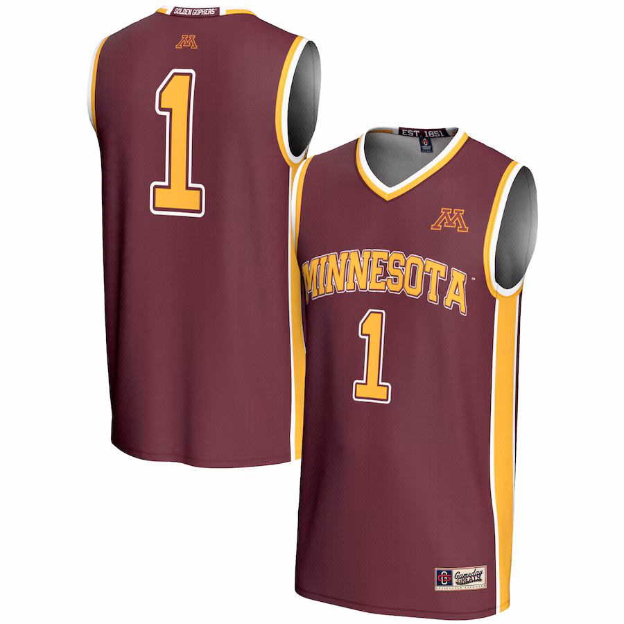 Unisex GameDay Greats #1 Maroon Minnesota Golden Gophers Lightweight Basketball Jersey - Ujersey