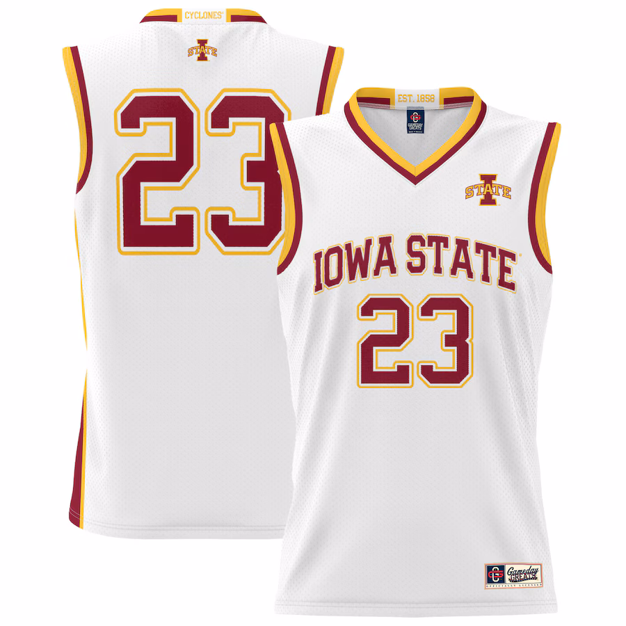 Unisex GameDay Greats #23 White Iowa State Cyclones Lightweight Basketball Jersey - Ujersey