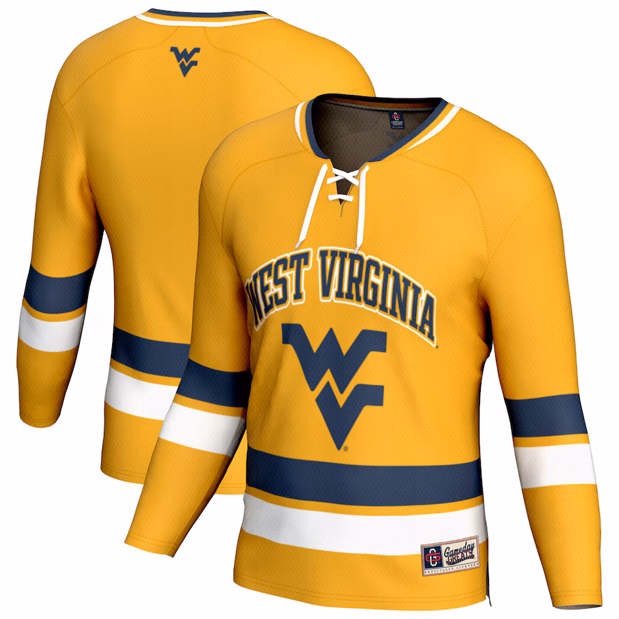 Unisex GameDay Greats Gold West Virginia Mountaineers Spirit Hockey Jersey - Ujersey