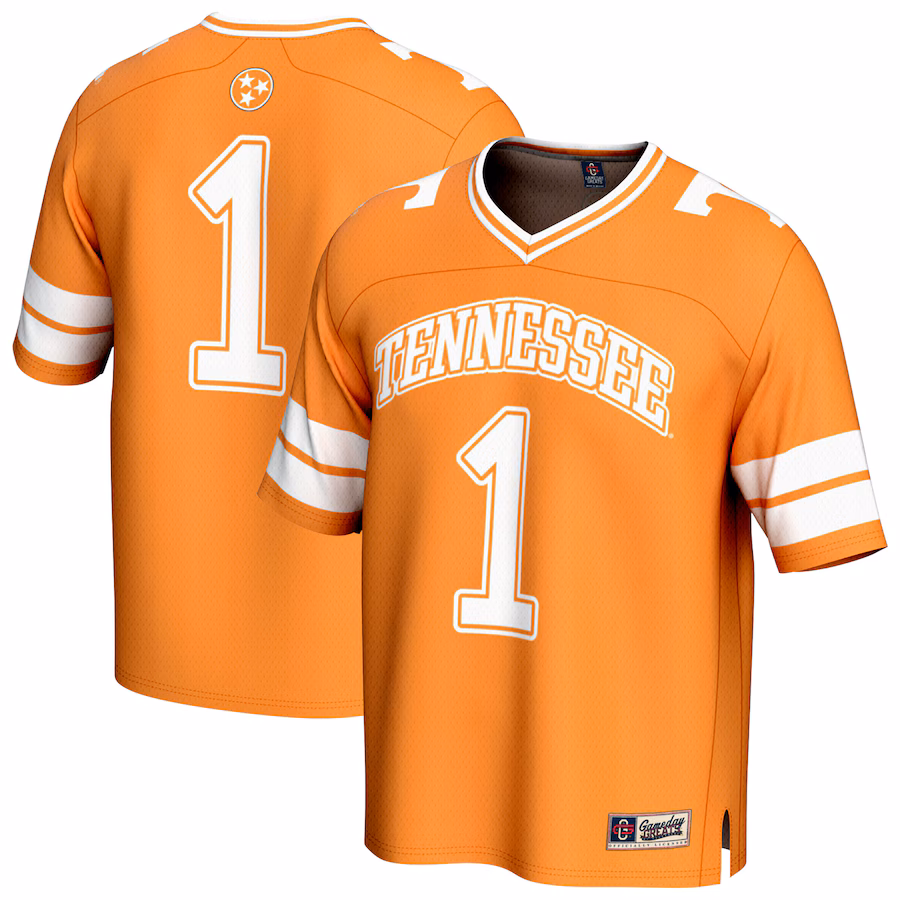 Youth GameDay Greats #1 Tennessee Orange Tennessee Volunteers Lightweight Collegiate Football Fashion Jersey - Ujersey