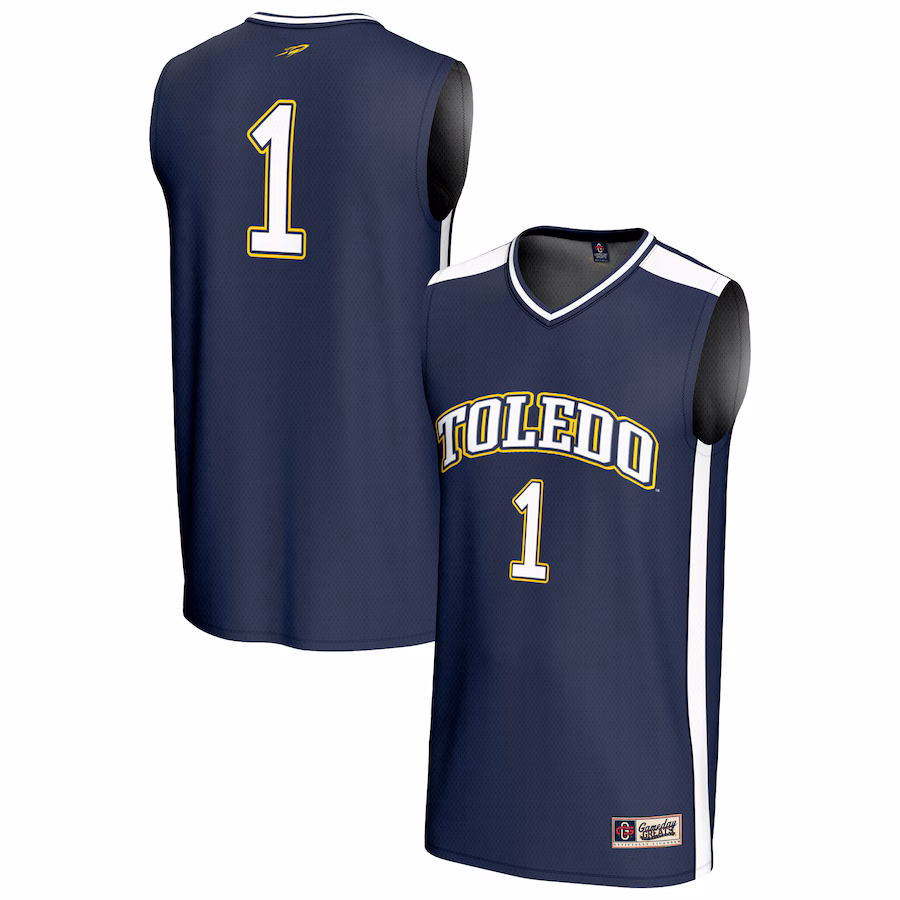 Unisex GameDay Greats #1 Navy Toledo Rockets Lightweight Collegiate Basketball Fashion Jersey - Ujersey