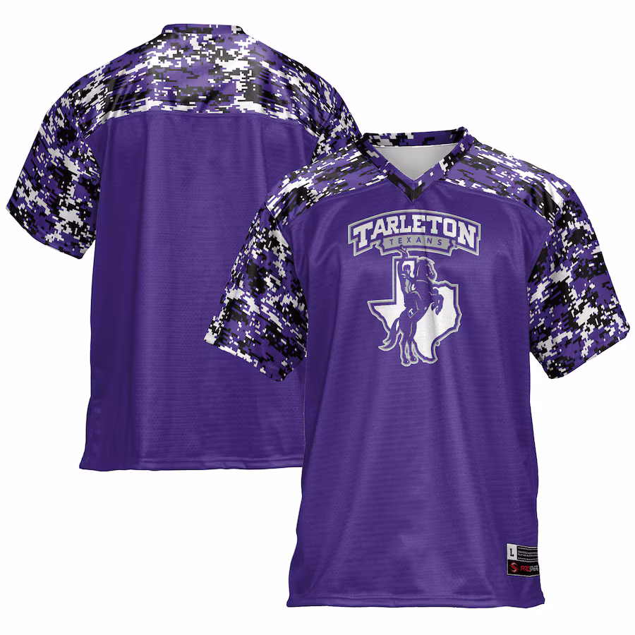 Men's GameDay Greats Purple Tarleton State Texans Football Jersey - Ujersey