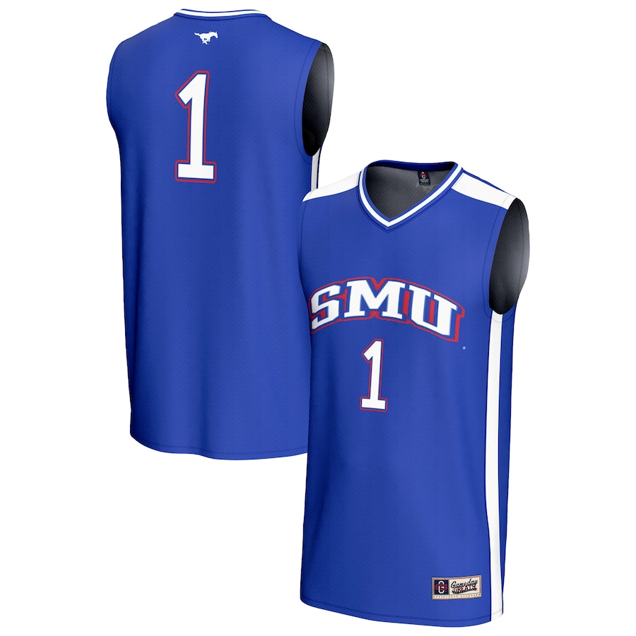 Unisex GameDay Greats #1 Royal SMU Mustangs Lightweight Basketball Fashion Jersey - Ujersey