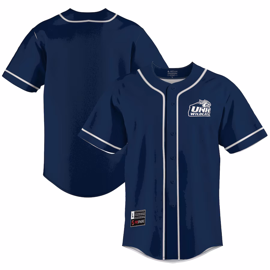 Men's GameDay Greats  Blue New Hampshire Wildcats  Lightweight Baseball Jersey - Ujersey