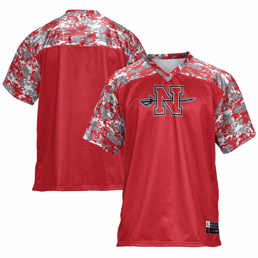 Men's GameDay Greats Red Nicholls State Colonels Football Jersey - Ujersey