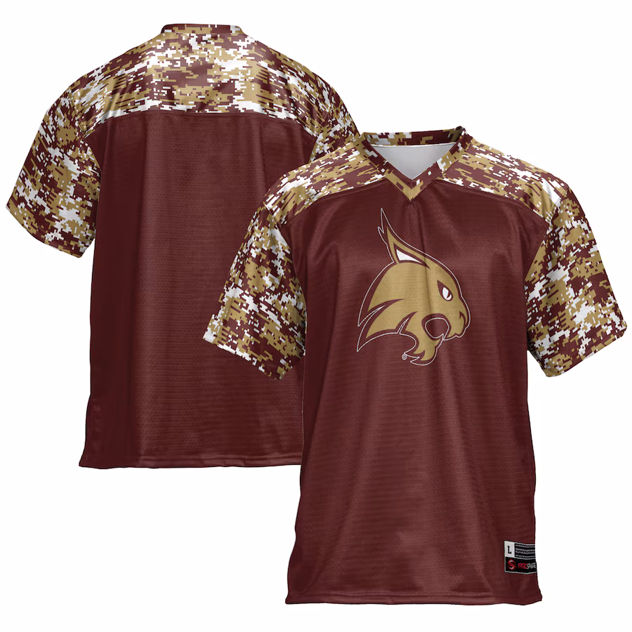 Men's GameDay Greats Maroon Texas State Bobcats Football Jersey - Ujersey