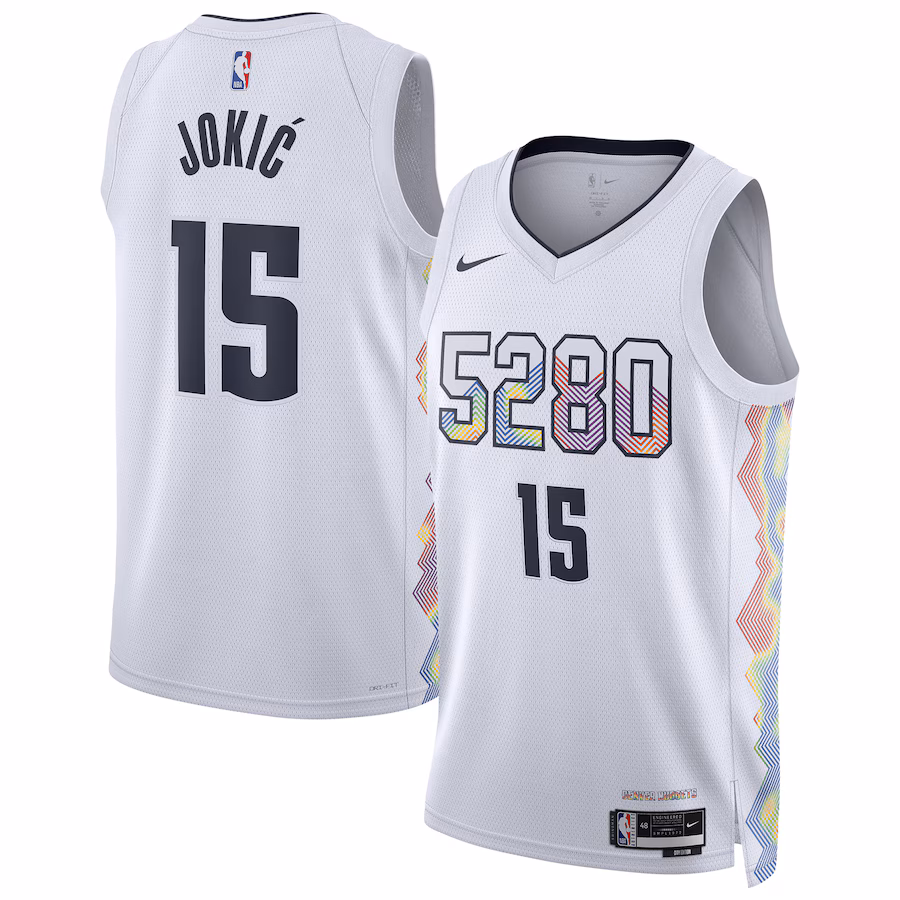 Unisex Denver Nuggets Nikola Jokic Nike White 2024/25 Swingman Player Jersey - City Edition - Ujersey