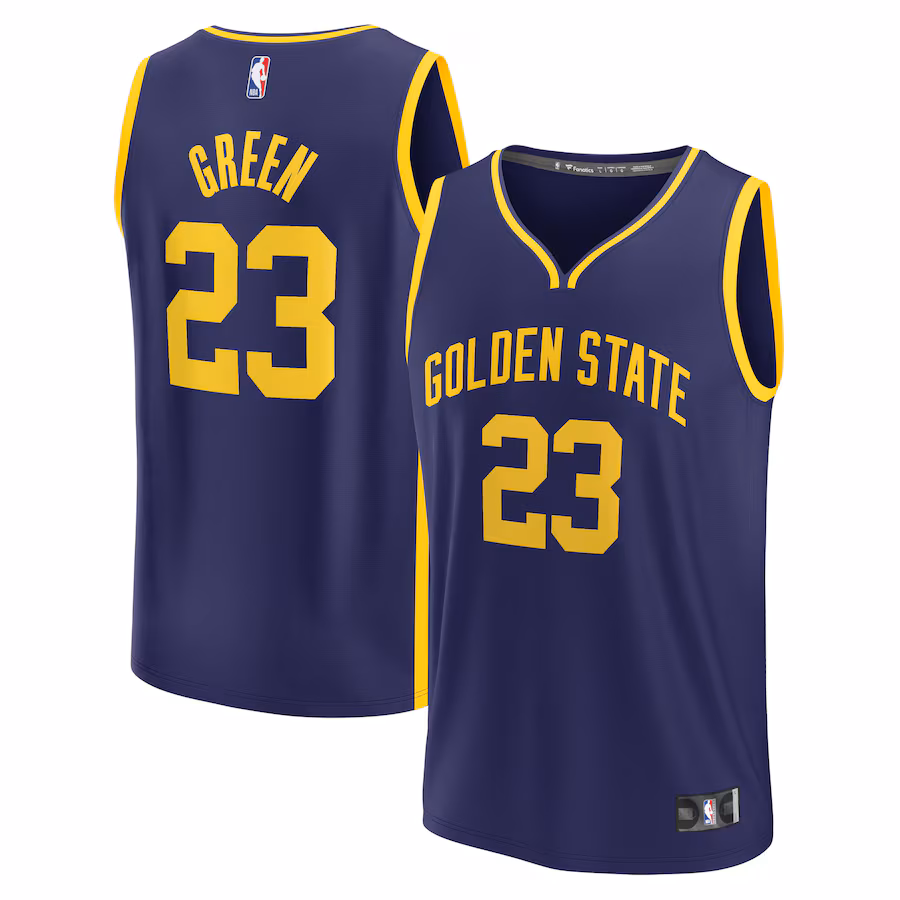 Youth Golden State Warriors Draymond Green Fanatics Navy Fast Break Player Jersey - Statement Edition - Ujersey
