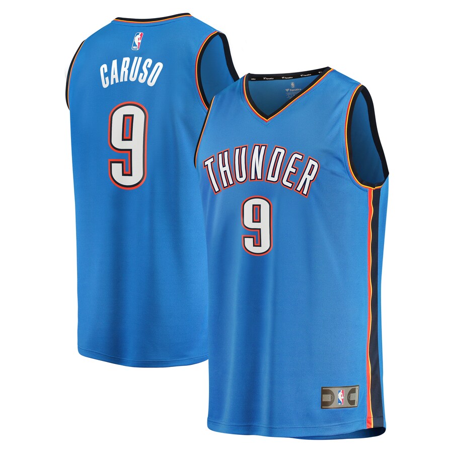 Men's Oklahoma City Thunder Alex Caruso Fanatics Blue Fast Break Replica Player Jersey - Icon Edition - Ujersey