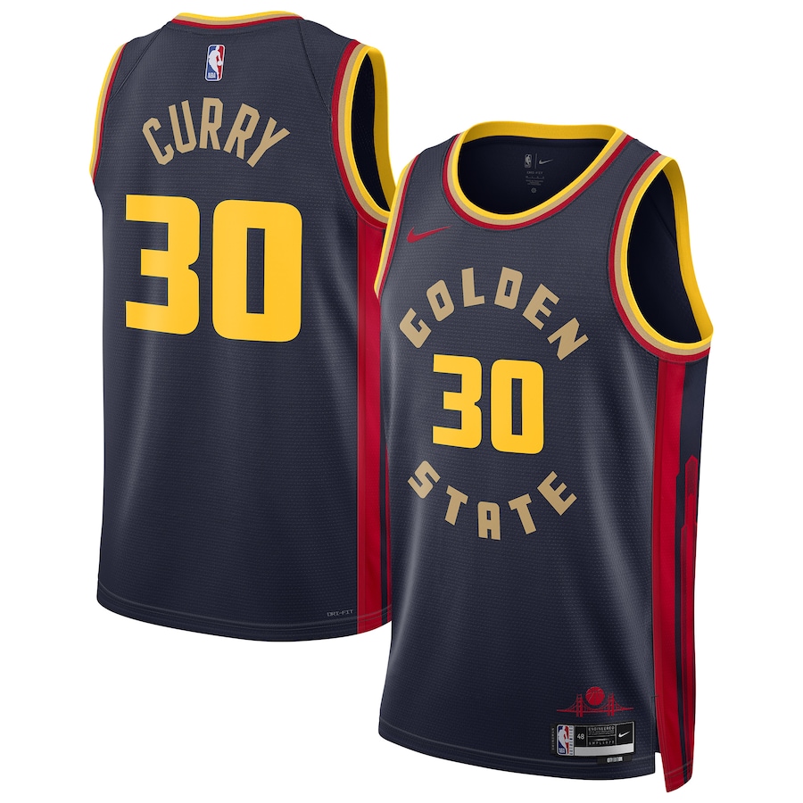 Unisex Golden State Warriors Stephen Curry Nike Navy 2024/25 Swingman Player Jersey - City Edition - Ujersey