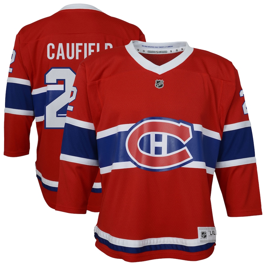 Youth Montreal Canadiens Cole Caufield Red Home Replica Player Jersey - Ujersey