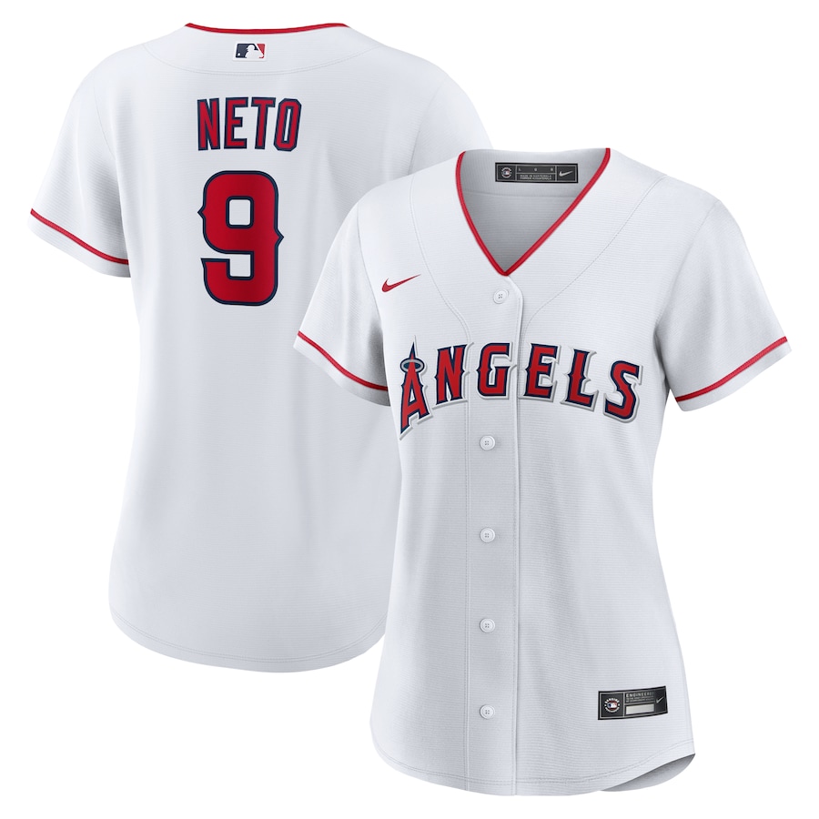 Women's Los Angeles Angels Zach Neto Nike White Home Replica Jersey - Ujersey