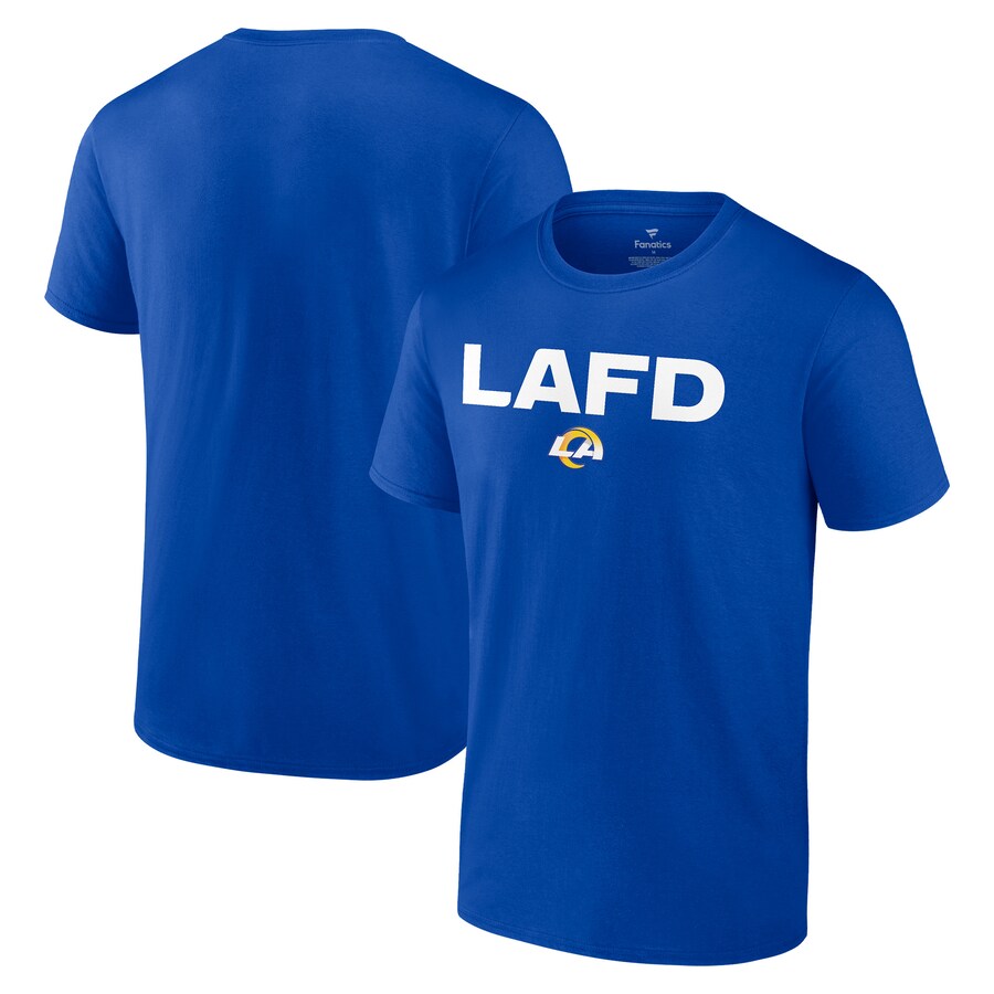 Unisex Los Angeles Rams Royal LAFD T-Shirt - Ujersey