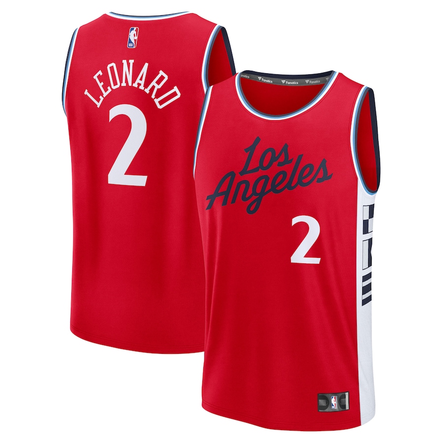 Youth LA Clippers Kawhi Leonard Fanatics Red Fast Break Replica Player Jersey - Statement Edition - Ujersey