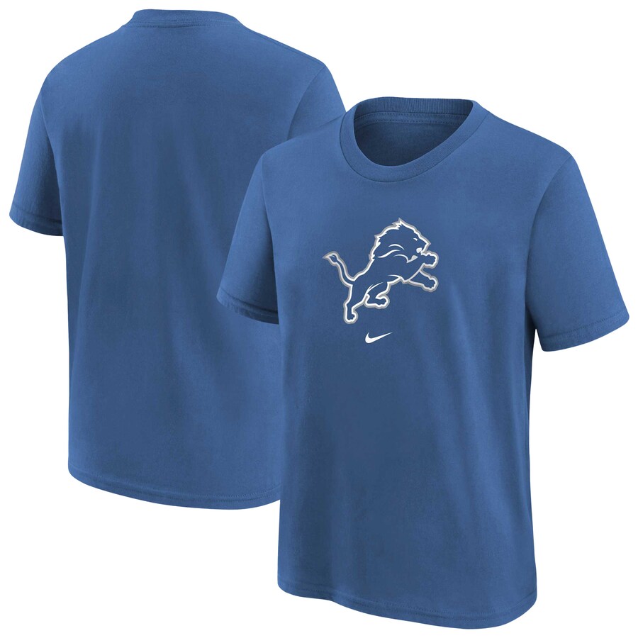 Youth Detroit Lions Nike Blue Logo T-Shirt - Ujersey