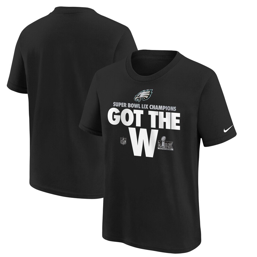 Youth Philadelphia Eagles  Nike Black Super Bowl LIX Champions Parade T-Shirt - Ujersey