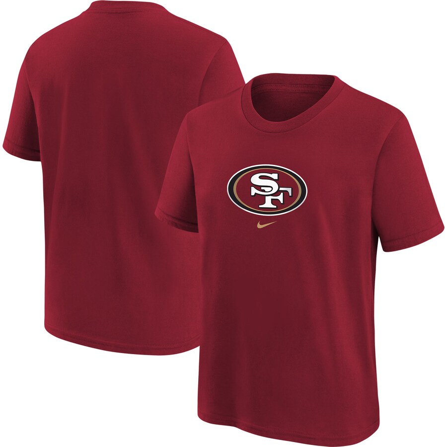Youth San Francisco 49ers Nike Scarlet Logo T-Shirt - Ujersey