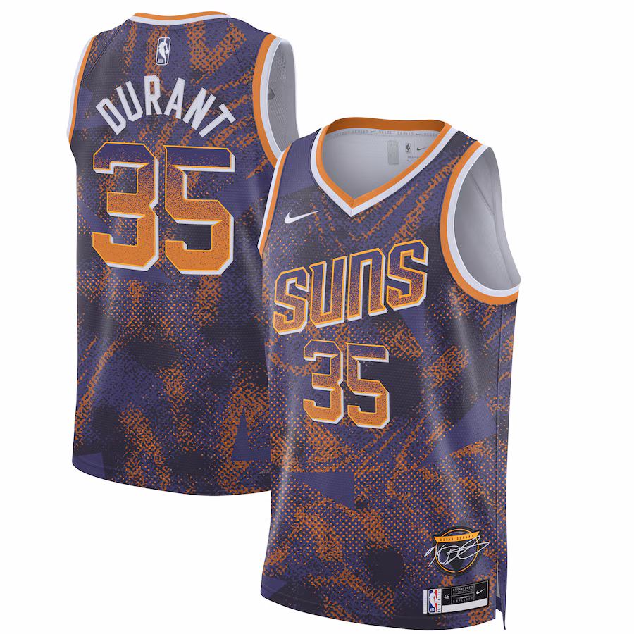 Unisex Phoenix Suns Kevin Durant Nike Purple 2025 Select Series Swingman Player Jersey - Ujersey