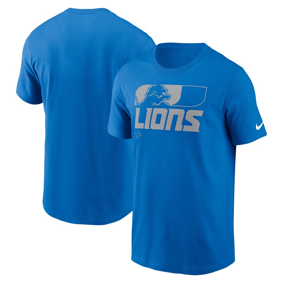 Men's Detroit Lions Nike Blue Air Essential T-Shirt - Ujersey