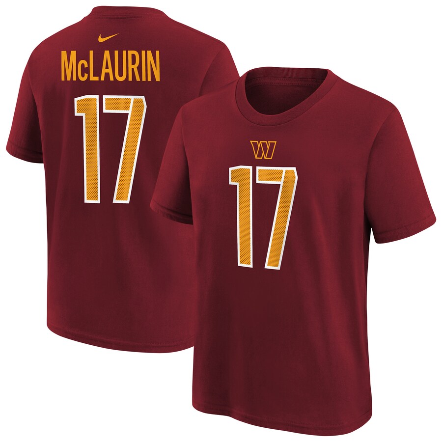 Youth Washington Commanders Terry McLaurin Burgundy Nike Player Name & Number T-Shirt - Ujersey