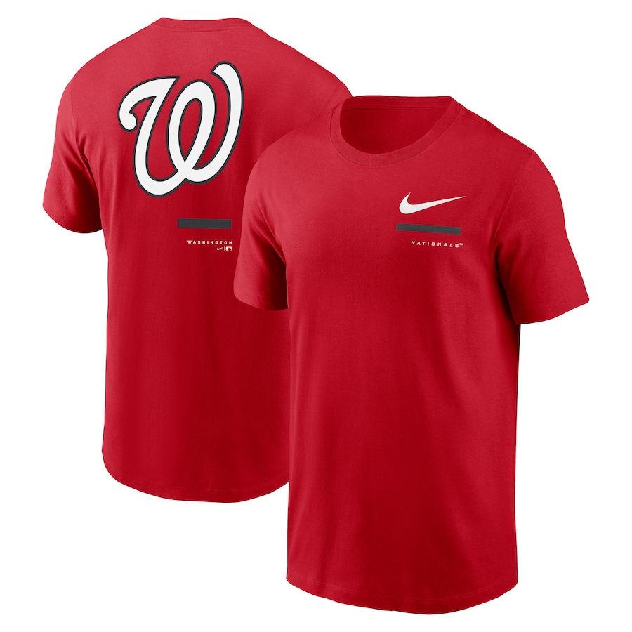 Men's Washington Nationals Nike Red Over the Shoulder T-Shirt - Ujersey