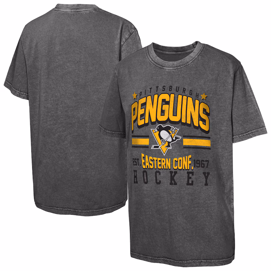 Youth Pittsburgh Penguins Black Sure Short T-Shirt - Ujersey