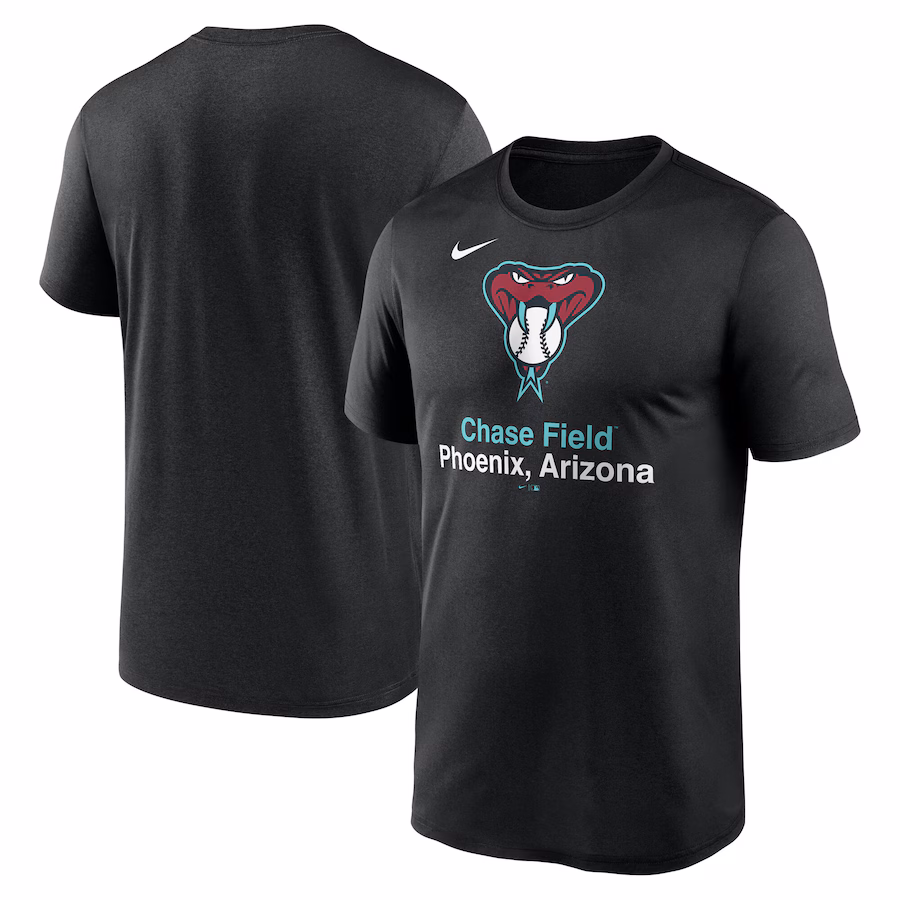 Men's Arizona Diamondbacks Nike Black Stadium Legend Performance T-Shirt - Ujersey