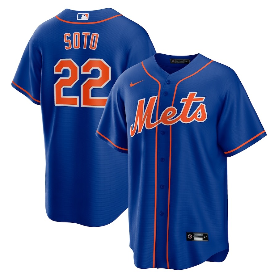 Men's New York Mets Juan Soto Nike Royal Replica Player Jersey - Ujersey