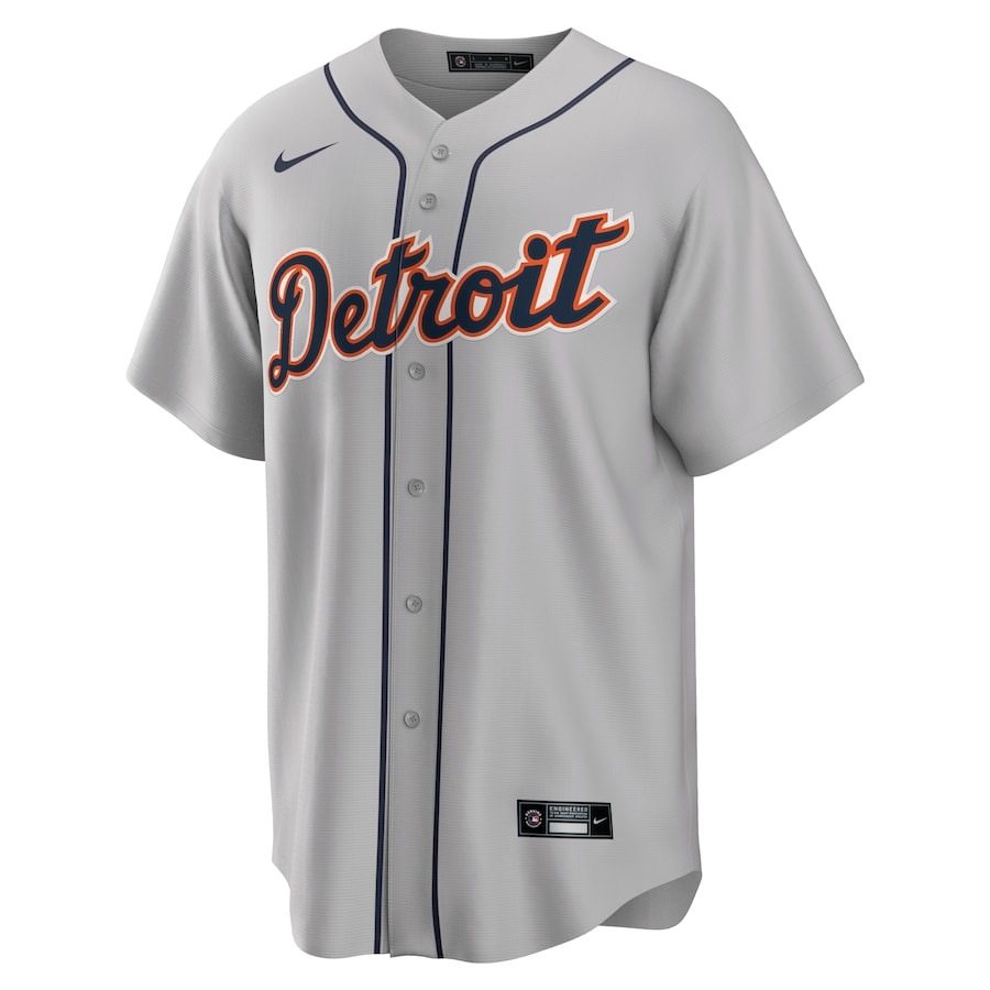Men's Detroit Tigers Tarik Skubal Nike Gray Road Replica Jersey - Ujersey