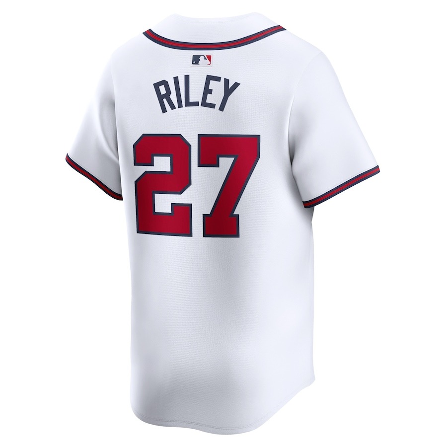Men's Atlanta Braves Austin Riley Nike White Home Limited Player Jersey - Ujersey