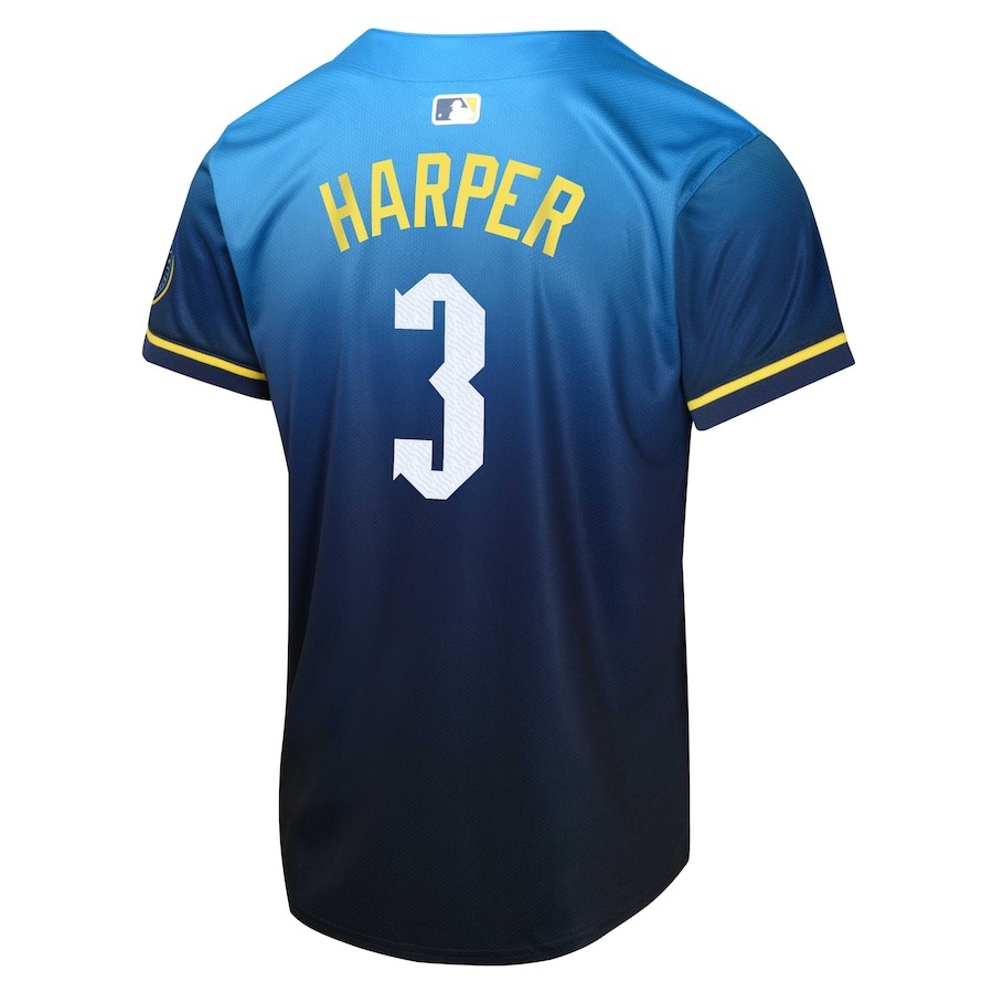 Youth Philadelphia Phillies Bryce Harper Nike Blue 2024 City Connect Limited Player Jersey - Ujersey