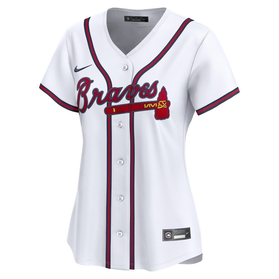 Women's Atlanta Braves Nike White Home Limited Custom Jersey - Ujersey
