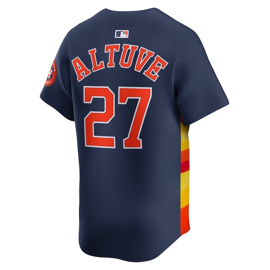 Men's Houston Astros Jose Altuve Nike Navy Alternate Elite Player Jersey - Ujersey
