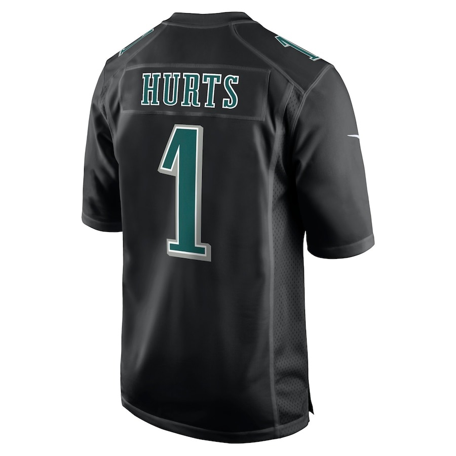 Men's Philadelphia Eagles Jalen Hurts Nike Carbon Black Super Bowl LIX Fashion Game Player Jersey - Ujersey