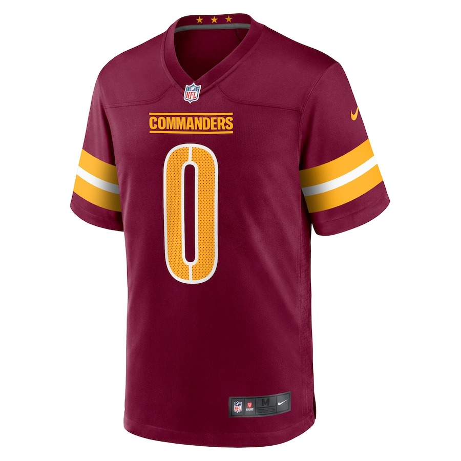 Men's Washington Commanders Mike Sainristil Nike Burgundy Game Jersey - Ujersey