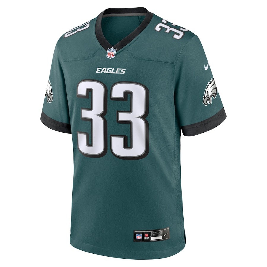 Men's Philadelphia Eagles Cooper DeJean Nike Midnight Green Team Game Jersey - Ujersey