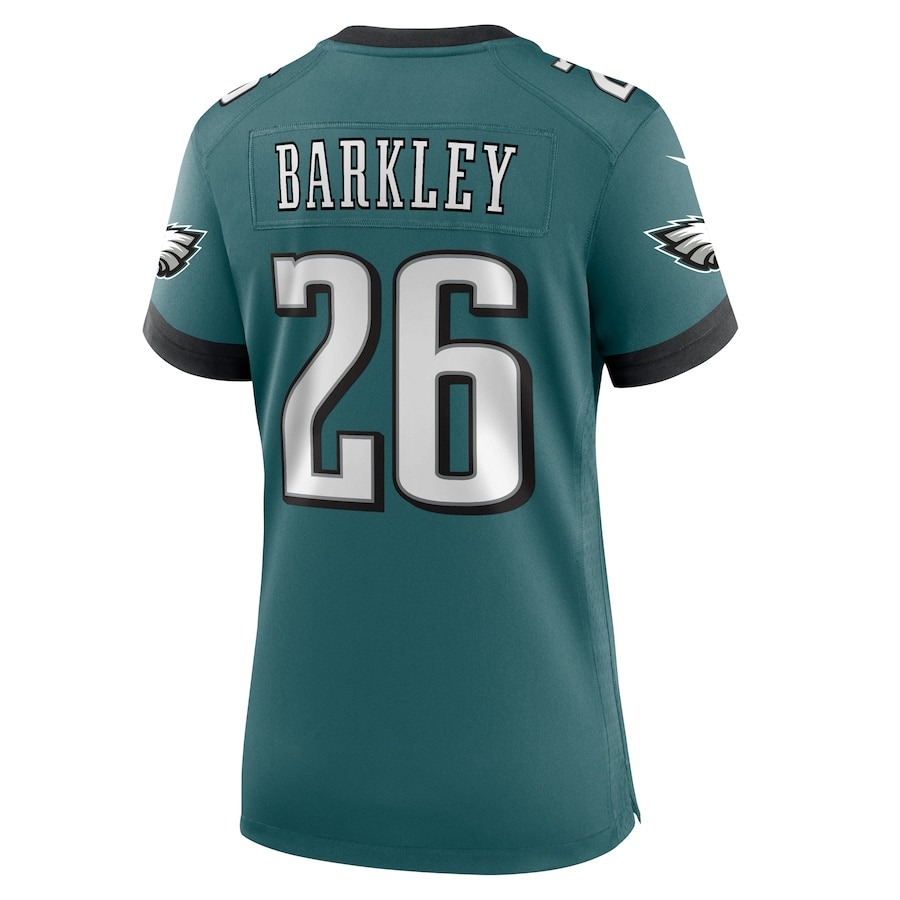 Women's Philadelphia Eagles Saquon Barkley Nike Midnight Green Super Bowl LIX Game Player Jersey - Ujersey