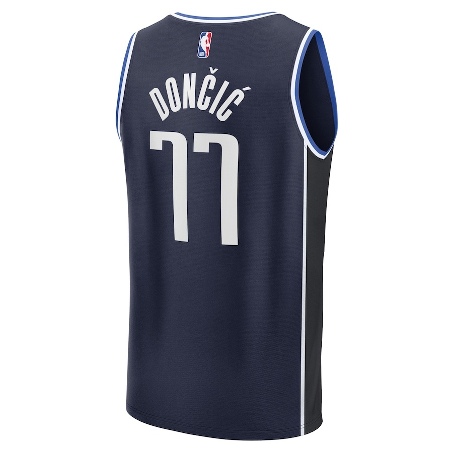 Men's Dallas Mavericks Luka Dončić Fanatics Navy Fast Break Player Jersey - Statement Edition - Ujersey